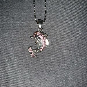 Pink Dolphin Necklace